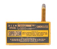 DOMINION .38 SMITH & WESSON SPECIAL VTG AMMUNITION