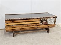 LOBSTER TRAP COFFEE TABLE - SMOKED GLASS TOP