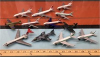 Die-cast metal airplanes