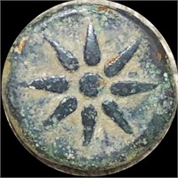 300 BC Uranopolis Ancient Coin LIGHTLY CIRC