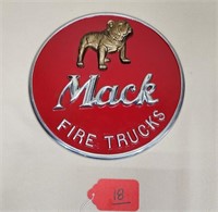 Mack Fire Apparatus Wall Plaque