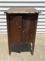 Wooden End Table With Storage