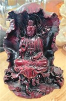Quan Yin Bodhisattva Dragon/Lotus Statue