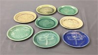 8 Pc Decorative Pottery Plates