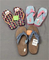 3x The Bid New Name Brand Flip Flops