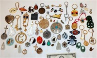 Lot of Jewelry Pendants, Keychains & Misc