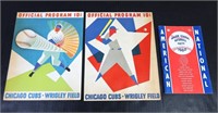 CHICAGO CUBS OFFICIAL PROGRAMS & MLB FACT BOOK