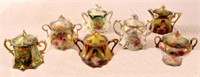 Collection of 7 R.S. Prussia Sugar Bowls