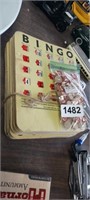 VINTAGE BINGO CARDS WITH NUMBERS