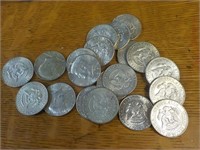 $10.00 Clads, 40% Silver halves