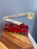 Vintage Structo Metal Snorkel Fire Truck Toy