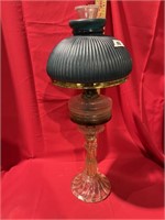 Antique glass lamp
