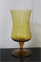 An Amber Glass Vase