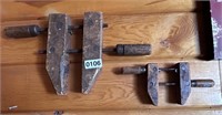 ANTIQUE WOODEN CLAMPS