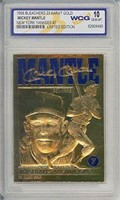 MICKEY MANTLE   23KT Gold Card  MINT 10