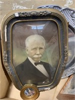 Wall Decor Vintage Framed Portrait Lenox Metal