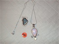 .925 Silver Ring & Matching Necklace Set in .925