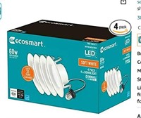 EcoSmart 4 in. White Integrated LED Recessed