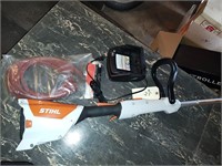 Stihl weed Trimmer, battery operated. Works