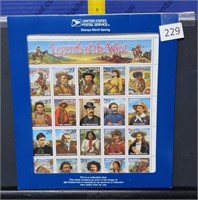 1995 Legends Of The West Postage Stamps