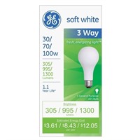 R1799  GE Lighting 97493 3-Way Bulb Soft White 6