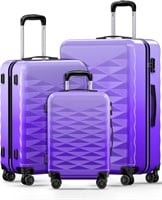 Suitour 3-Piece Luggage Set (20/24/28) Purple