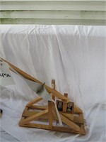 Wooden Catapult / Trebuchet  With Moving Parts