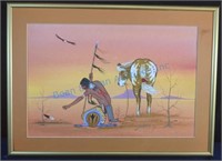 Signed native American picture