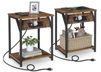 CHARGE STATION END TABLE SET / 2 PACK MODEL