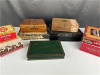 Cigar boxes tin plastic wooden