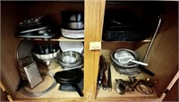 Baking Pans, Spring Pans & Misc. In lower Cabinet