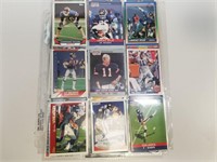 Assorted Giants 1992 Football Cards, 4 Sheets