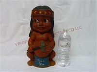 Chalkware Indian Coin Bank ~ Duquesne Statuary