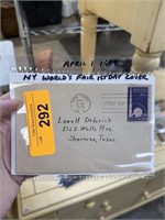 1939 NEW YORK WORLDS FAIR 1ST DAY COVER