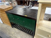 BUFFET TABLE W DROP BACK SECTION