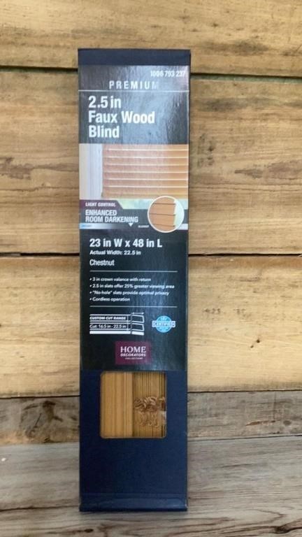 2.5 inch faux wood blinds