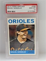 2013 Topps Heritage Miguel Gonzalez #348 PSA 10