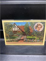 Rare Bette Davis's House Post Card