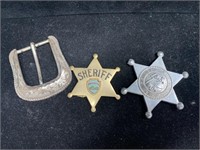 Sheriffs medal, belt buckle