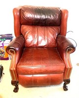 Leather Push Back Recliner