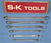 SK USA box end wrenches 3/8" to 1"