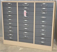30 drawer metal parts/storage cabinet