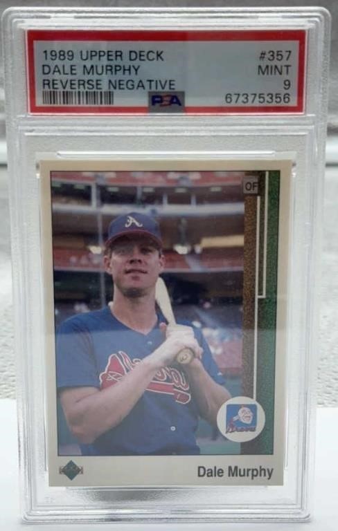 1989 upper deck Dale Murphy mint 9 card