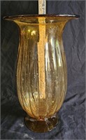 Amber Bubble Vase