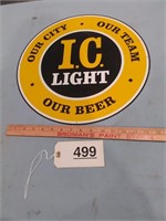I C Light Tin Sign