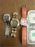 3 Watches - Burgi 3ATM Sapphire Coating, Invicta