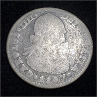 1807 Mexico 1/2 Real - Silver