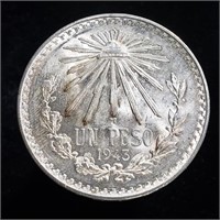 1943 Mexico 1 Peso - Silver Uncirculated!