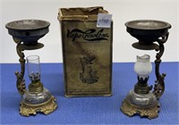 Vintage Vapo -Cresolene Lamps Used for Medical