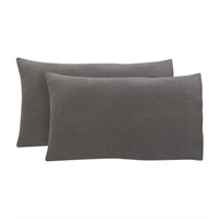 Extra Soft Pillowcase Set, King, Charcoal Grey, 2